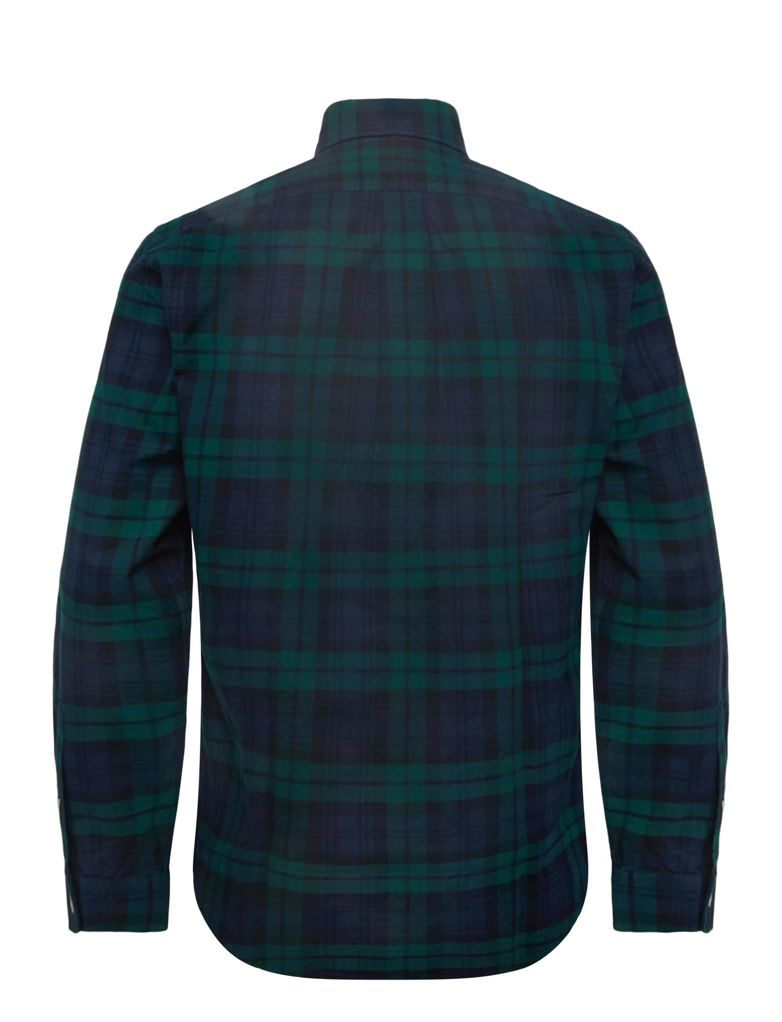 Polo Ralph Lauren - Custom Fit Tattersall Oxford Shirt - oxford-kauluspaidat - 6841 navy/green m - 2