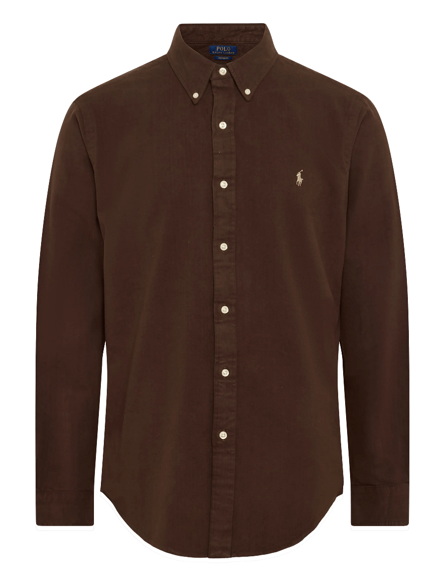 Polo Ralph Lauren - BRUSHED FLANNEL-CUBDPPCS - flanellsärgid - nutmeg brwn - 0