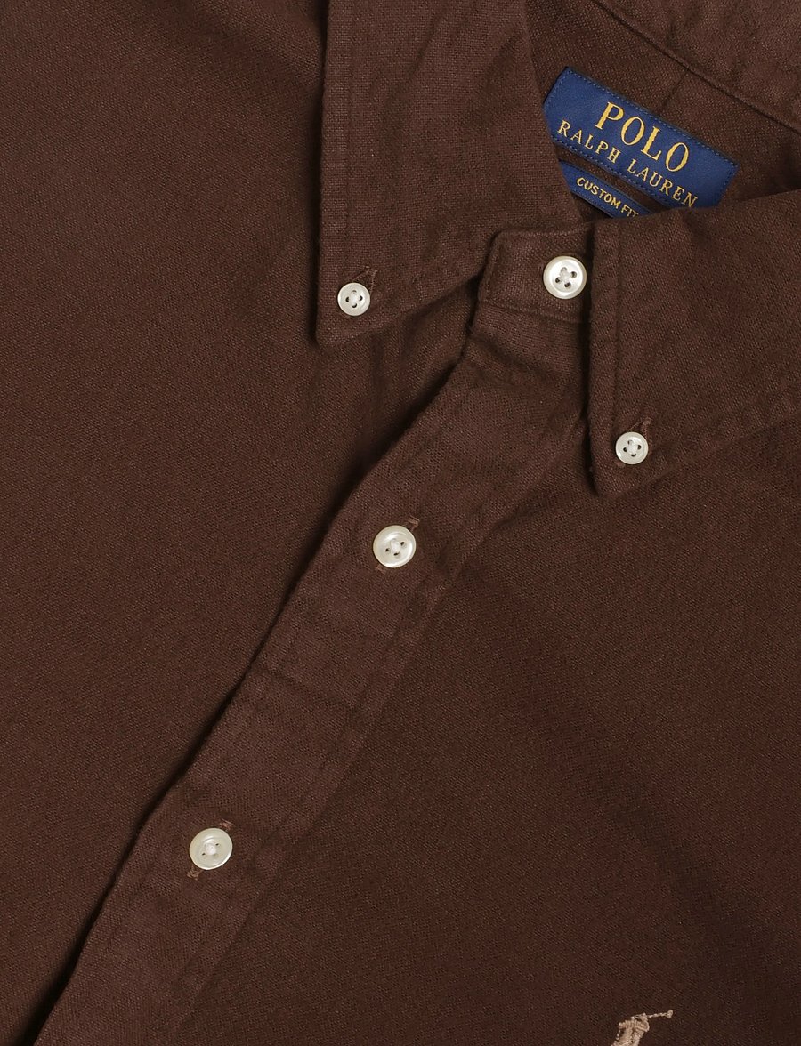 Polo Ralph Lauren - BRUSHED FLANNEL-CUBDPPCS - flanellsärgid - nutmeg brwn - 2