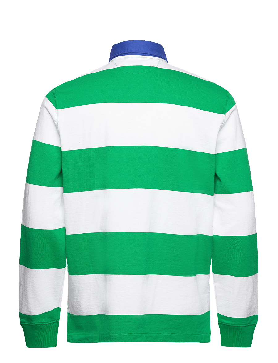 Polo Ralph Lauren - Classic Fit Striped Jersey Rugby Shirt - stem/white - 1