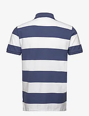 Polo Ralph Lauren - Custom Slim Fit Striped Mesh Polo Shirt - korte mouwen - old royal/white - 1