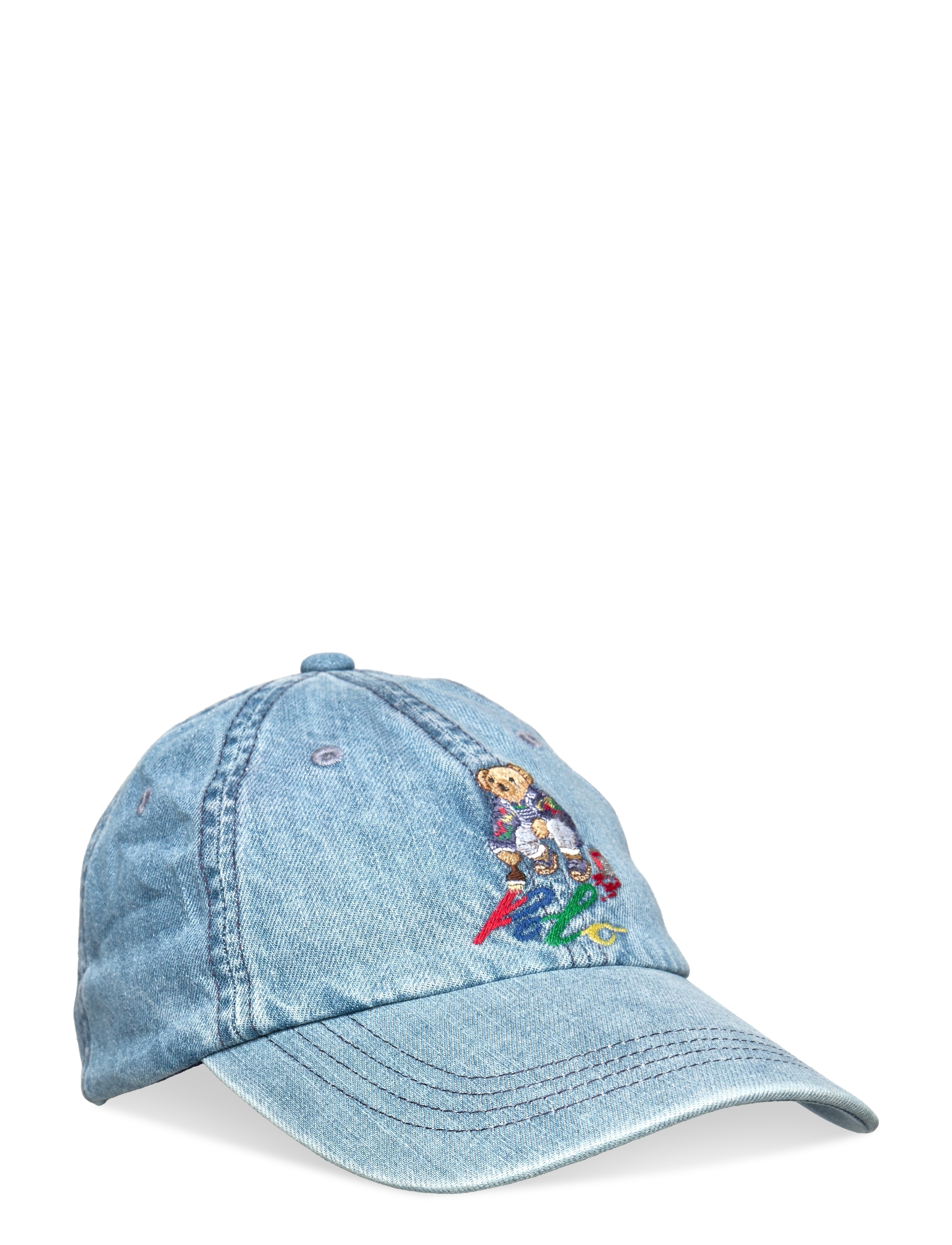 Polo Bear Denim Ball Cap - LIGHT WASH DENIM