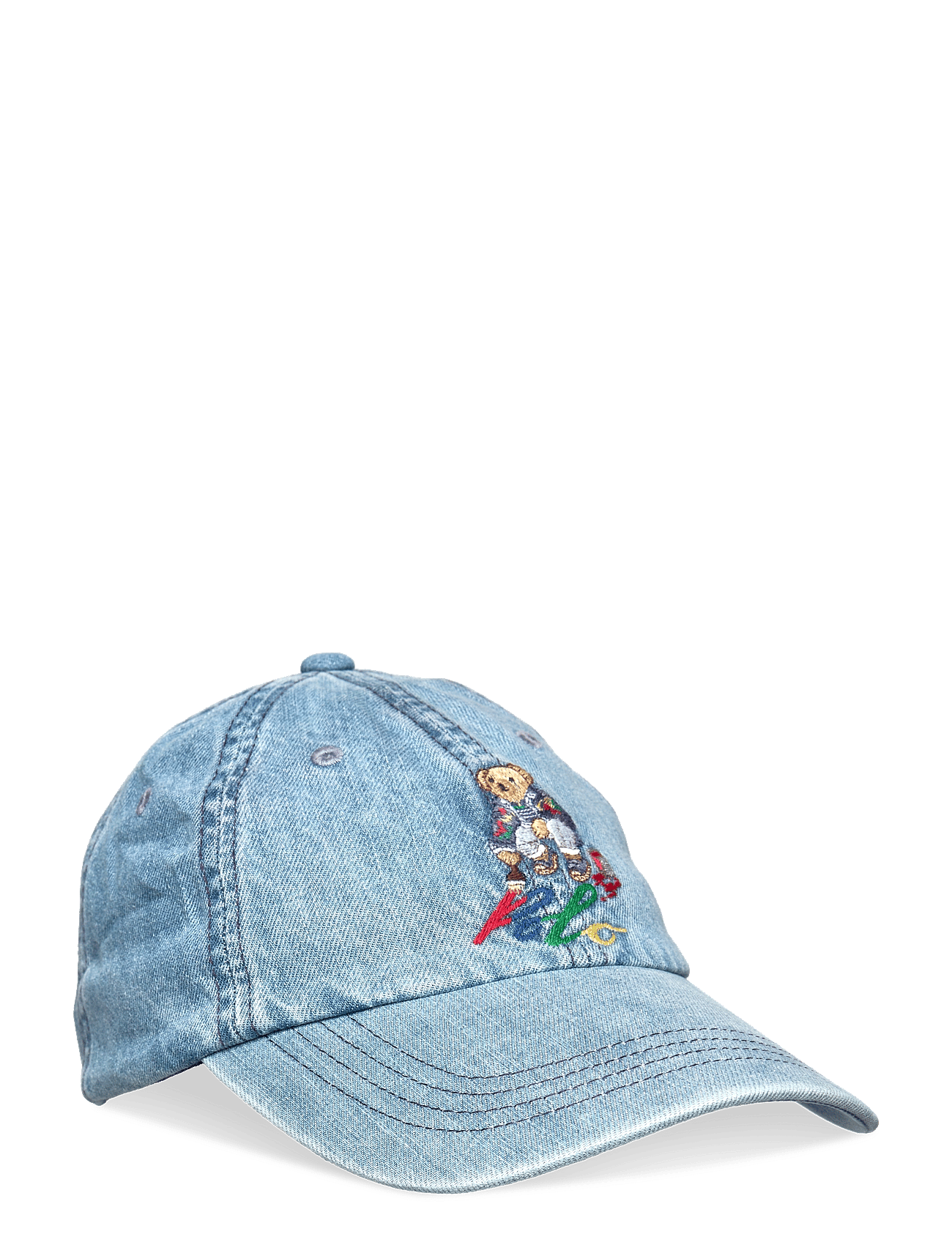 Polo Bear Denim Ball Cap - LIGHT WASH DENIM