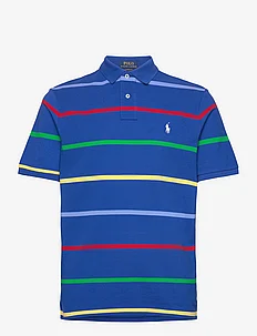 Classic Fit Striped Mesh Polo Shirt, Polo Ralph Lauren