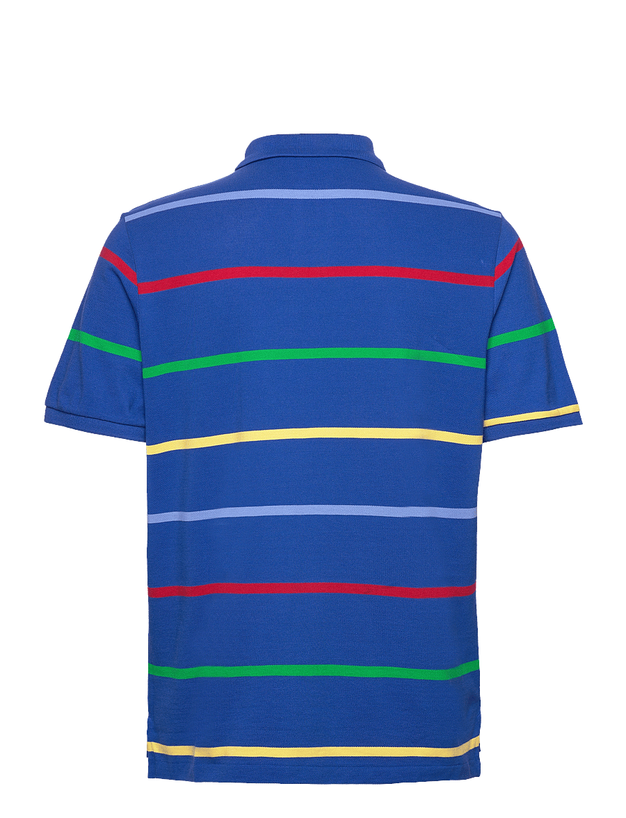 Polo Ralph Lauren - Classic Fit Striped Mesh Polo Shirt - sapphire star mul - 1