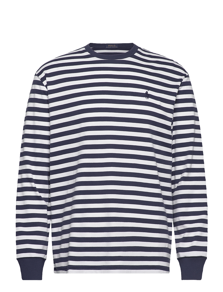 Polo Ralph Lauren - Classic Fit Striped Soft Cotton T-Shirt - refined navy/whit - 0
