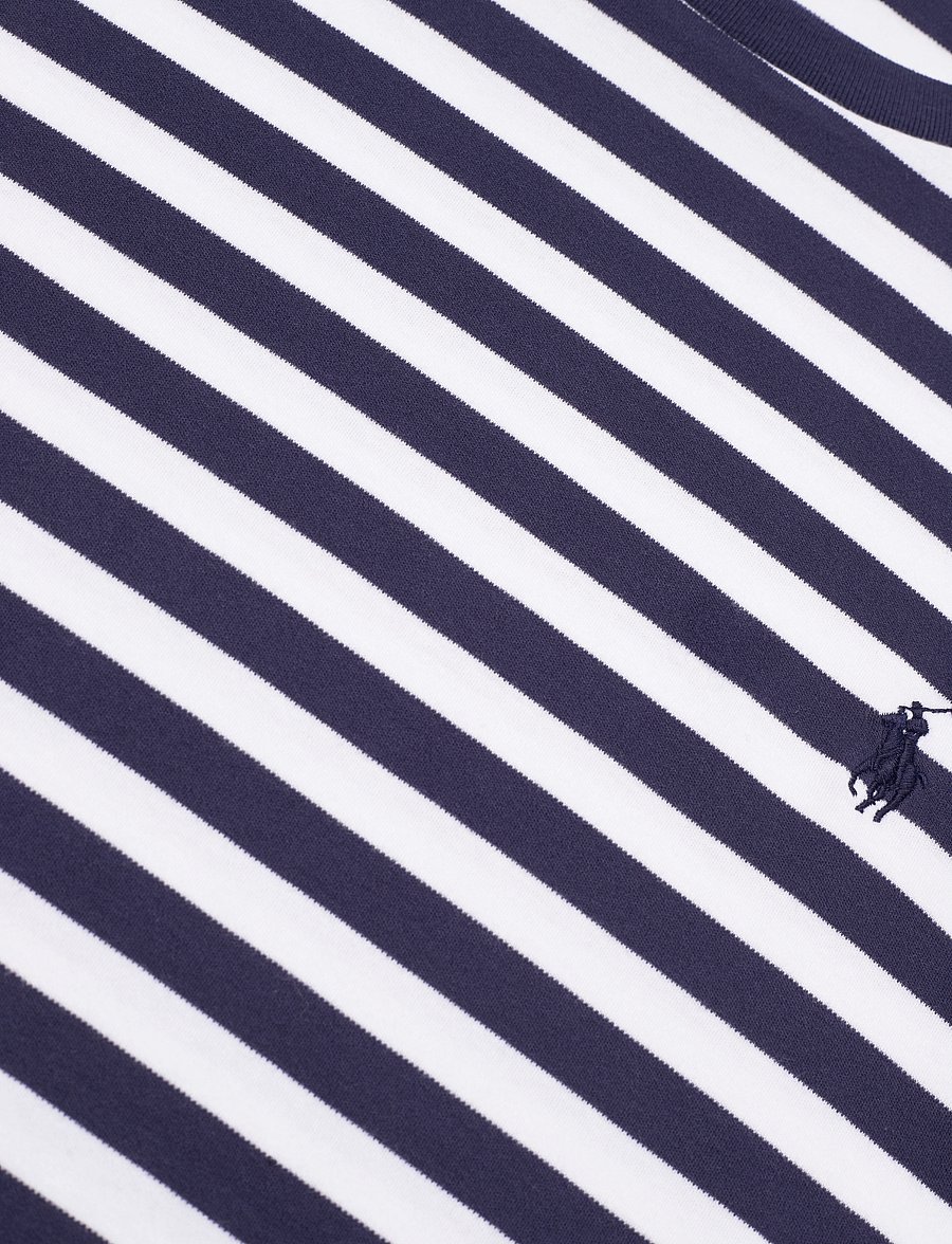 Polo Ralph Lauren - Classic Fit Striped Soft Cotton T-Shirt - refined navy/whit - 2