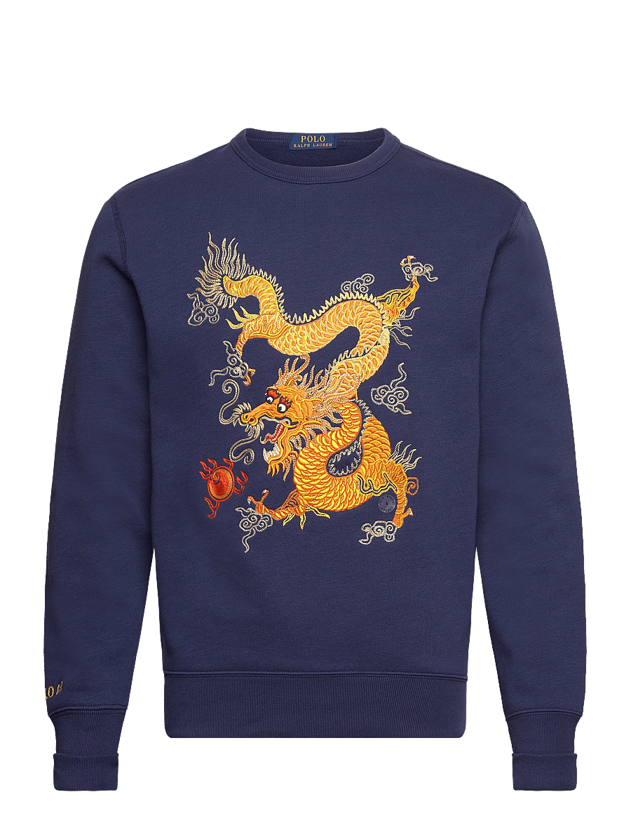 Polo Ralph Lauren - Lunar New Year Dragon Fleece Sweatshirt - dark cobalt - 0