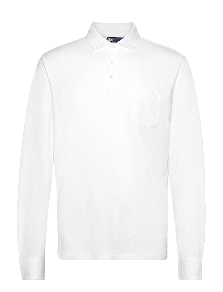 Polo Ralph Lauren - Custom Slim Cotton-Linen Oxford Polo - white - 0