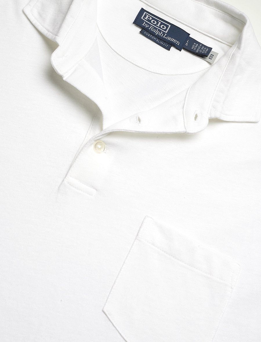 Polo Ralph Lauren - Custom Slim Cotton-Linen Oxford Polo - white - 2