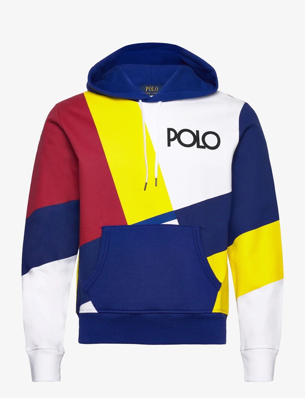 Blue and white polo hoodie hotsell