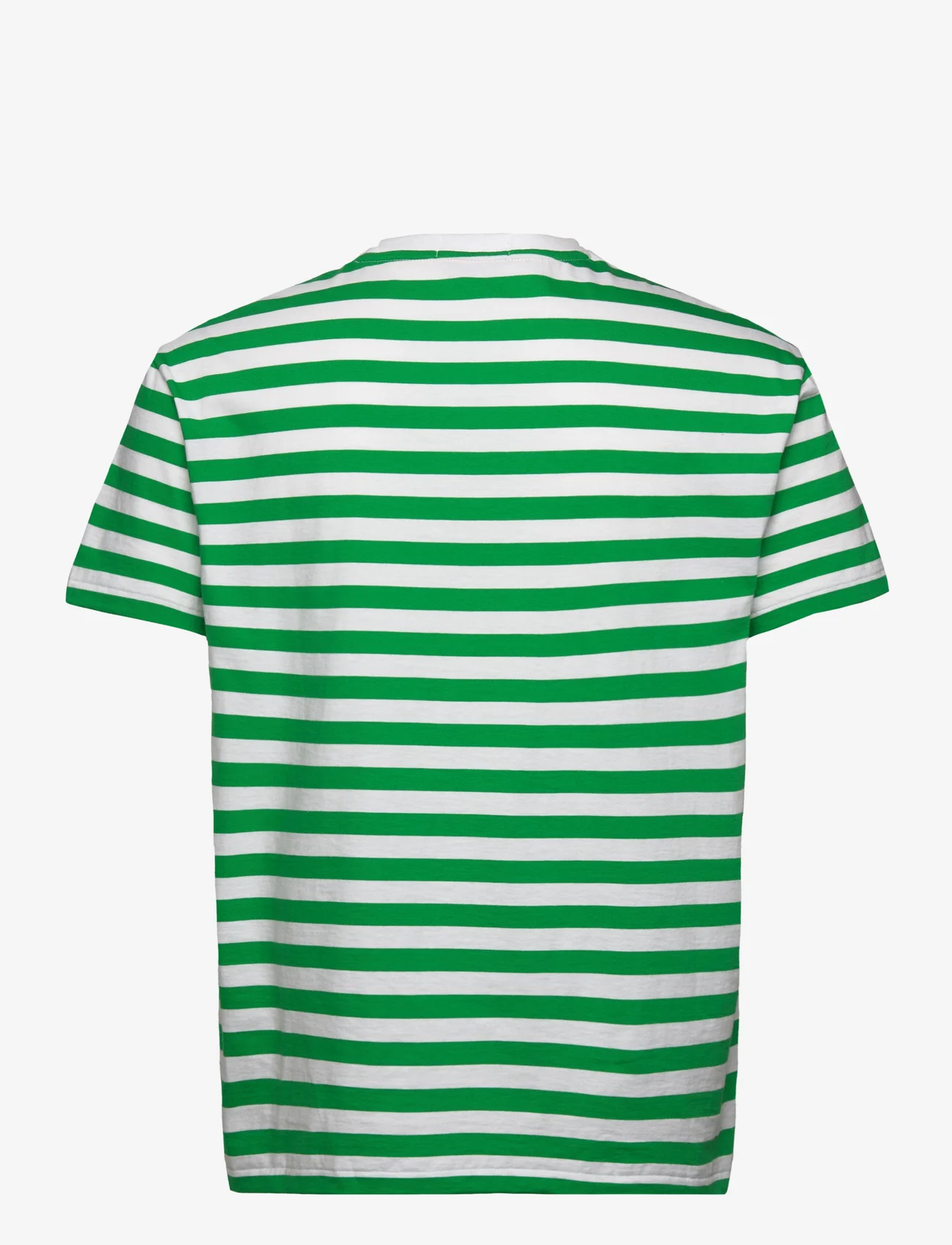 Polo Ralph Lauren - Classic Fit Striped Jersey T-Shirt - short-sleeved t-shirts - preppy green/whit - 1