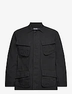 Classic Fit Ripstop Utility Shirt - POLO BLACK