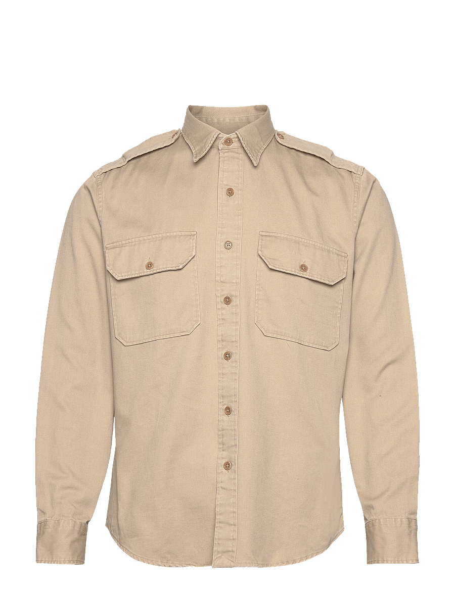 Polo Ralph Lauren - Classic Fit Twill Workshirt - 3419 khaki - 0