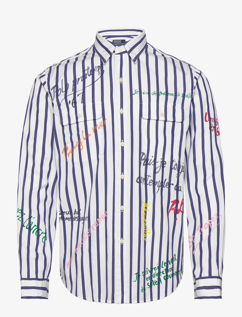 Classic fit striped sales shirt ralph lauren