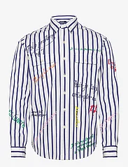 Polo Ralph Lauren - Classic Fit Striped Poplin Workshirt - koszule casual - 5171b blue/white - 0
