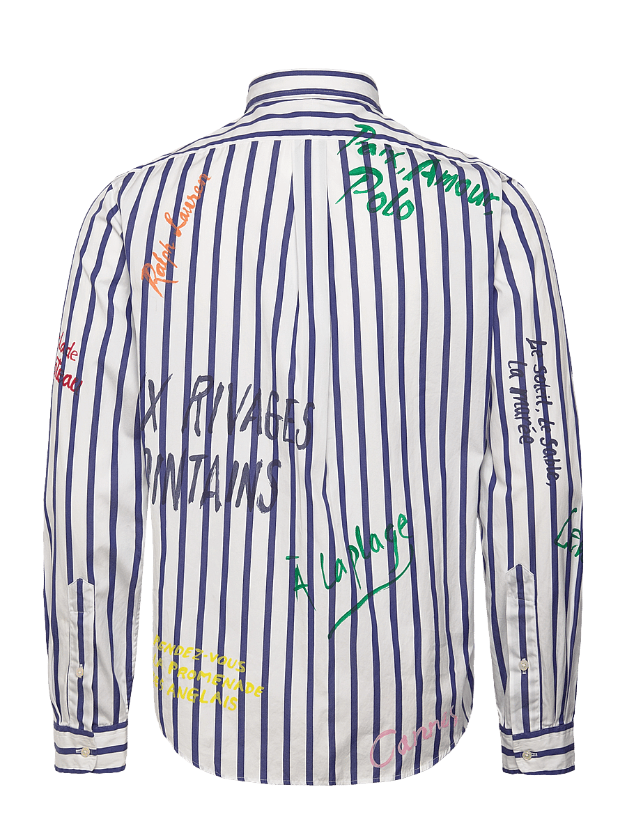 Polo Ralph Lauren - Classic Fit Striped Poplin Workshirt - 5171b blue/white - 1