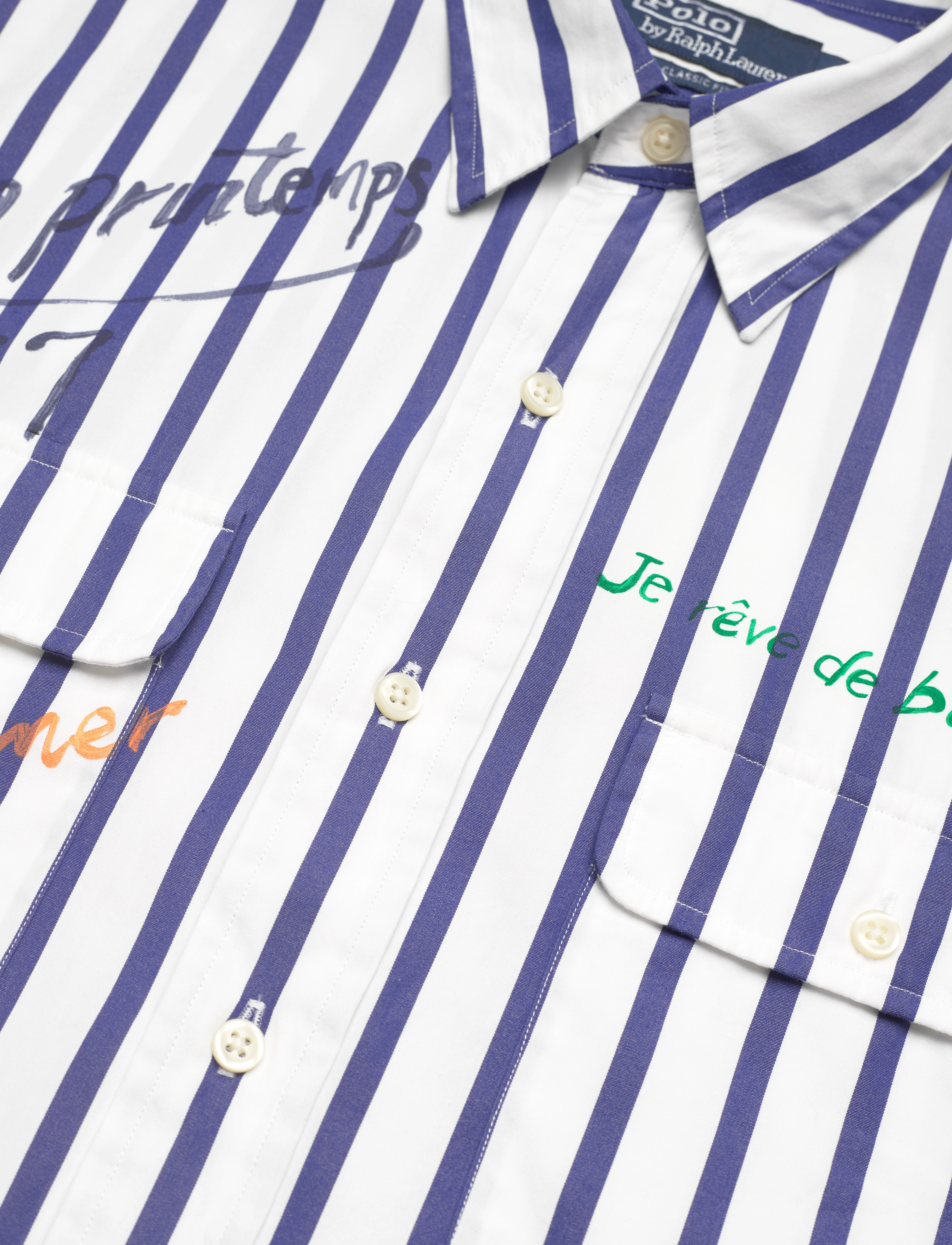 Polo Ralph Lauren - Classic Fit Striped Poplin Workshirt - 5171b blue/white - 3