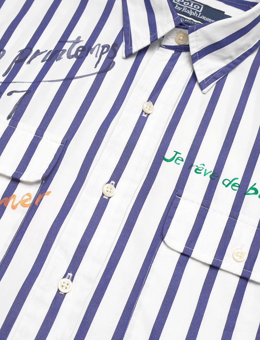 Polo Ralph Lauren - Classic Fit Striped Poplin Workshirt - 5171b blue/white - 3