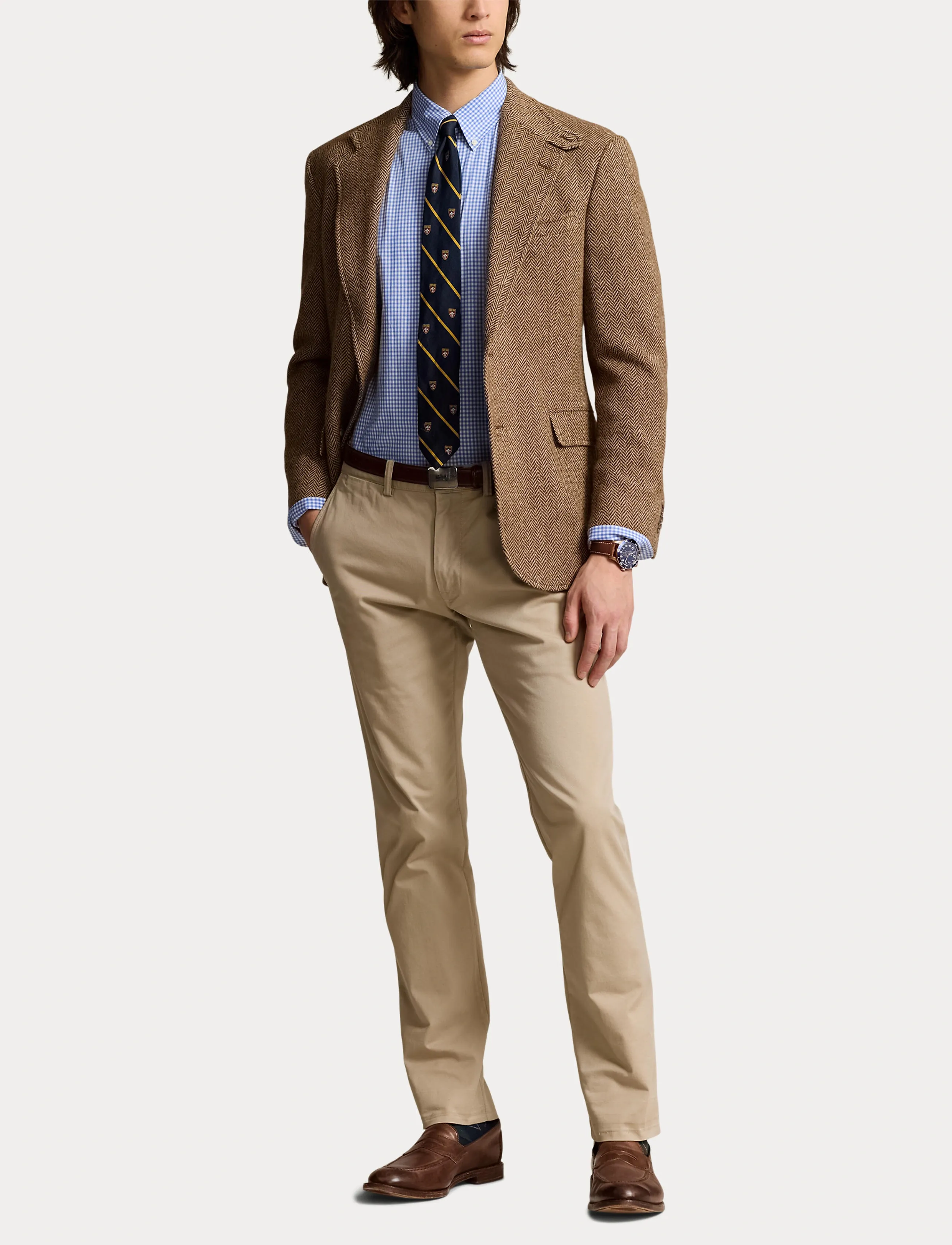 Polo Ralph Lauren - Slim Fit Stretch Poplin Shirt - vacation essentials - 2863 blue/white c - 4