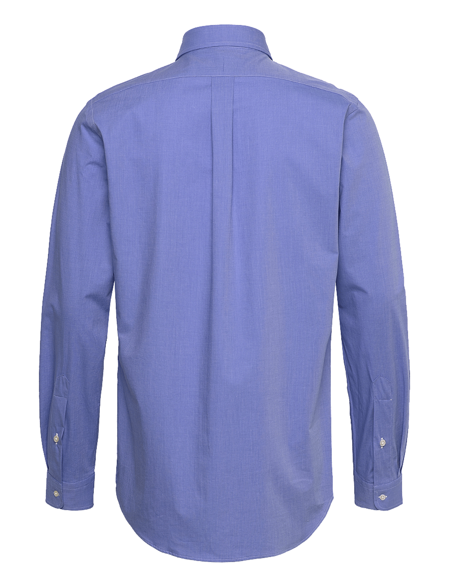 Polo Ralph Lauren - Custom Fit Stretch Poplin Shirt - vabaajasärgid - 2865 blue end on - 1