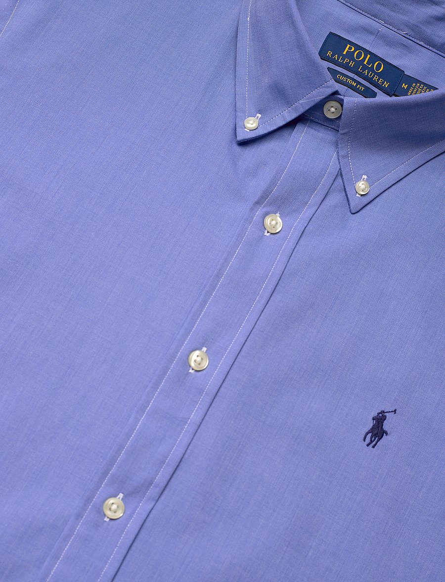 Polo Ralph Lauren - Custom Fit Stretch Poplin Shirt - vabaajasärgid - 2865 blue end on - 3