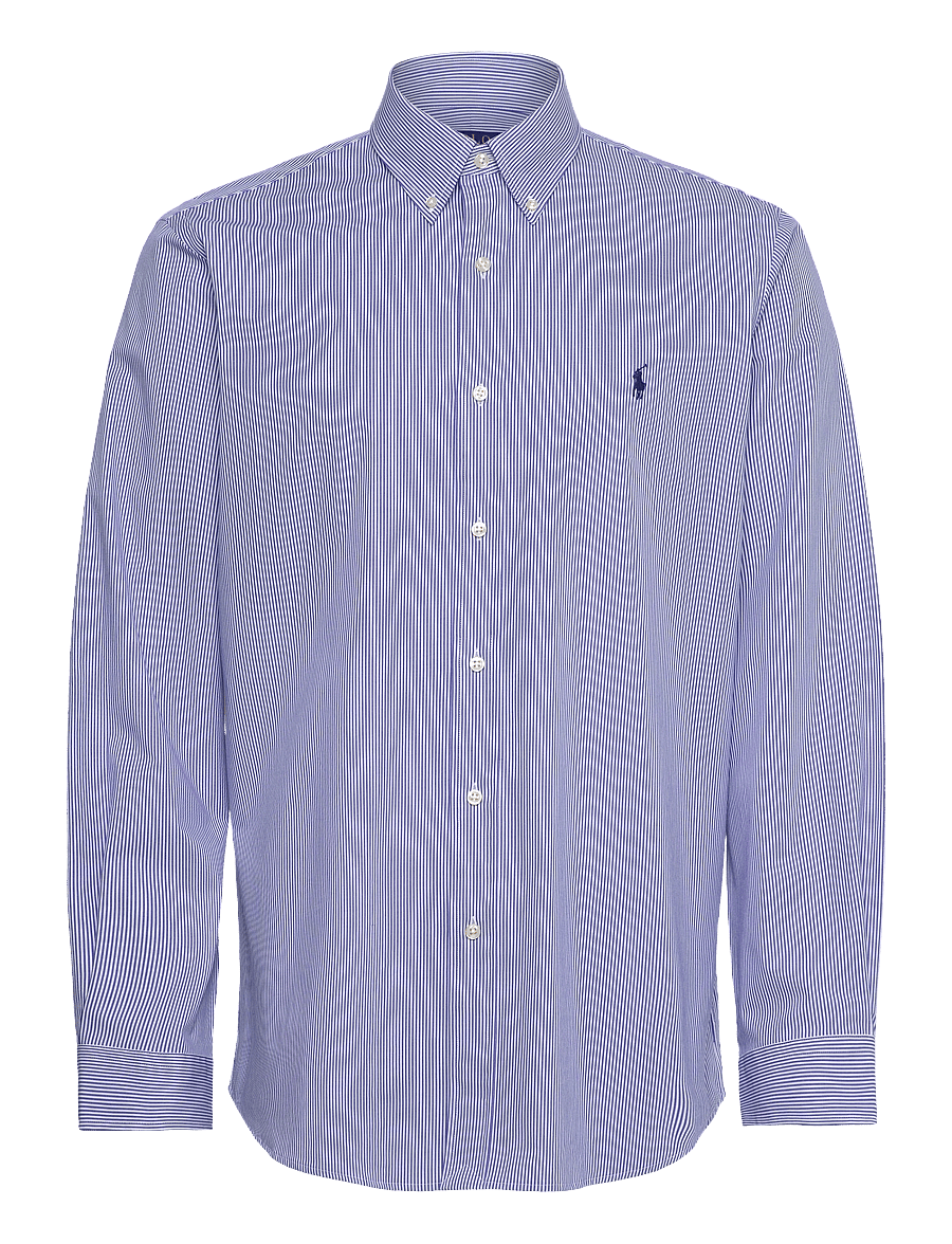 Polo Ralph Lauren - Custom Fit Stretch Poplin Shirt - casual skjorter - 2866 blue/white h - 0