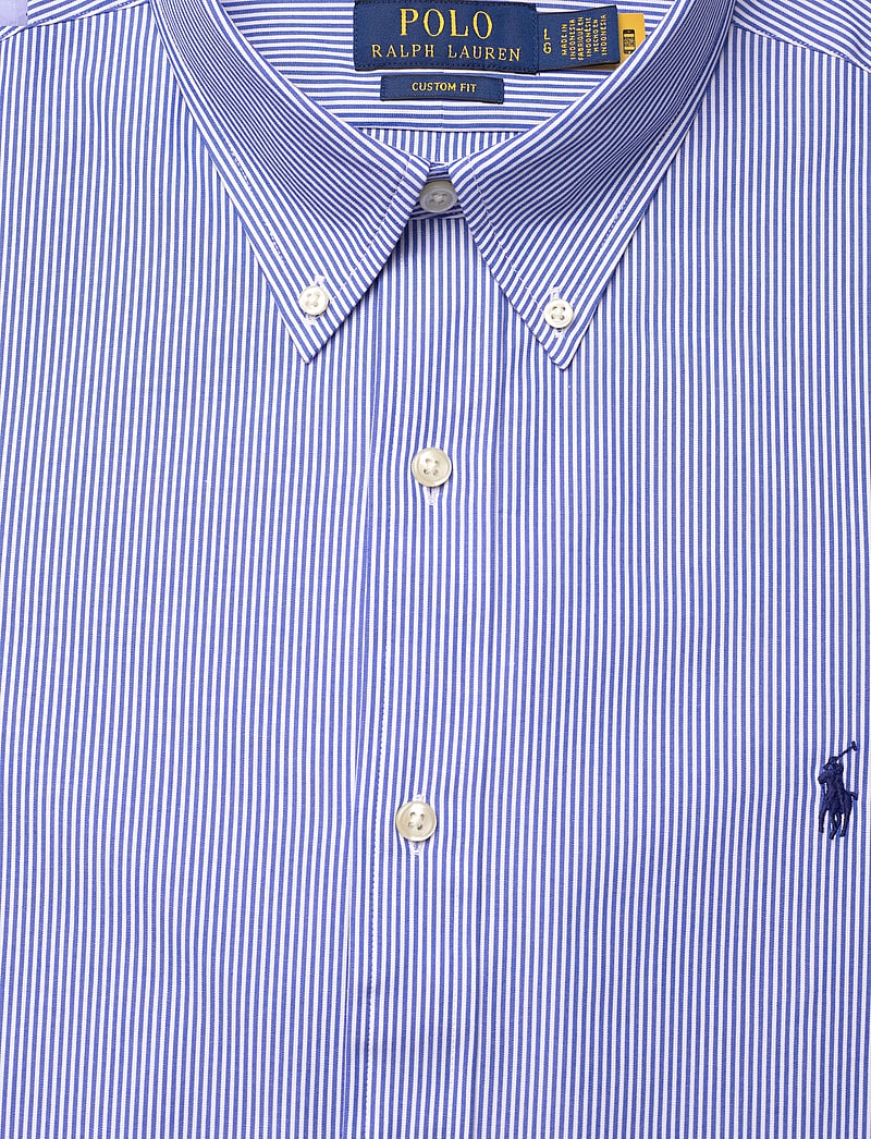 Polo Ralph Lauren - Custom Fit Stretch Poplin Shirt - basic skjortor - 2866 blue/white h - 2