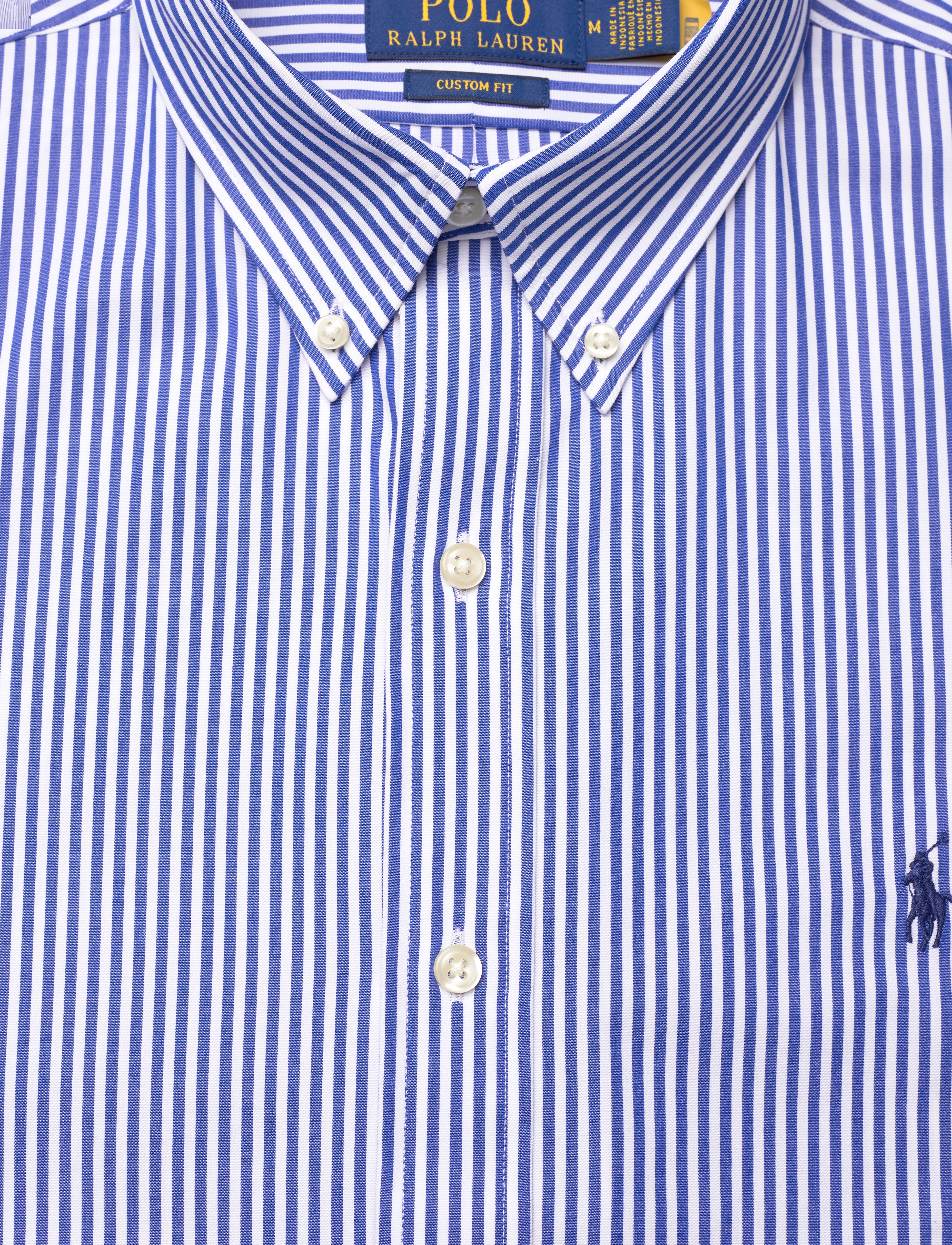 Polo Ralph Lauren - Custom Fit Stretch Poplin Shirt - casual skjorter - blue/white bengal - 2