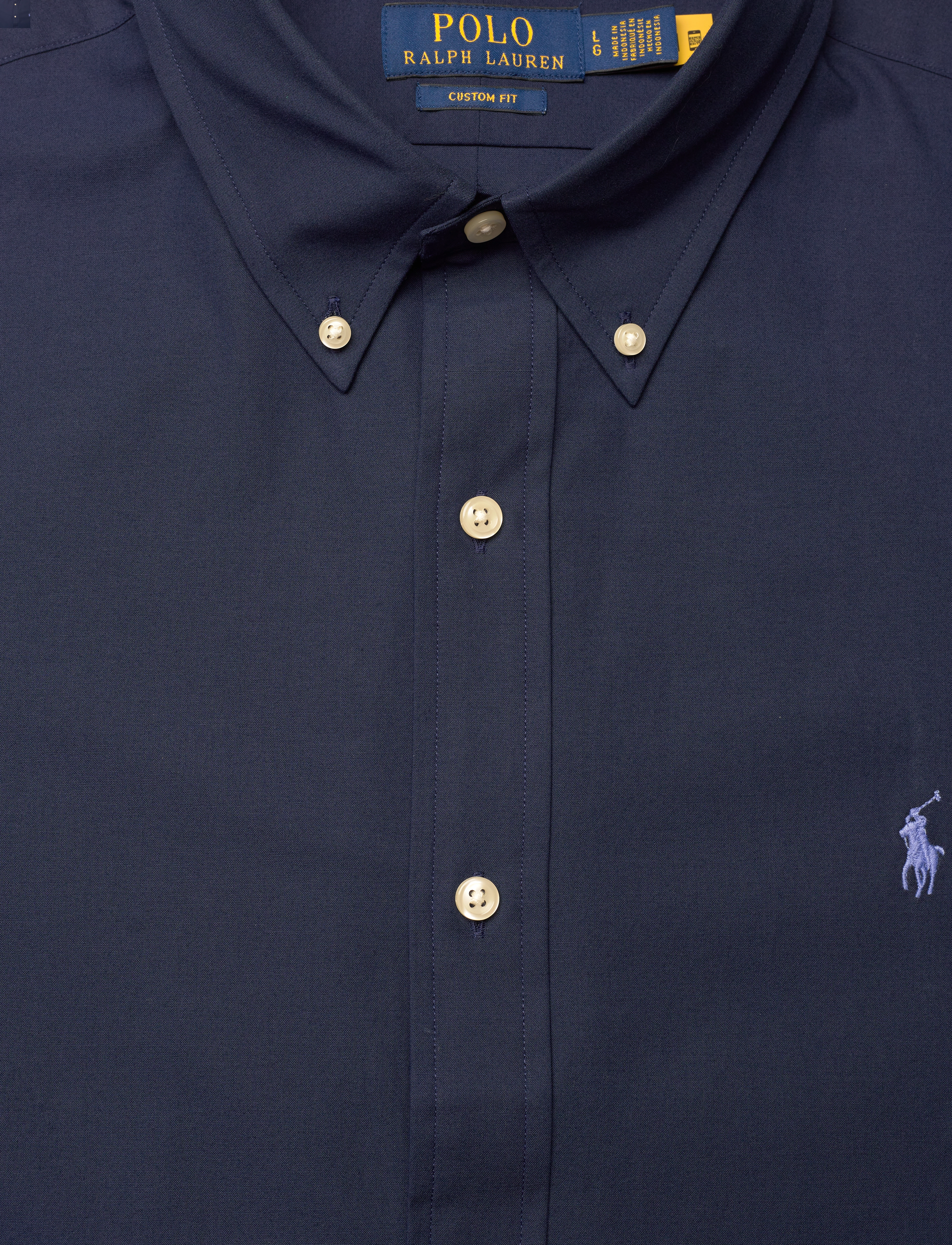 Polo Ralph Lauren - Custom Fit Stretch Poplin Shirt - casual skjorter - newport navy - 2