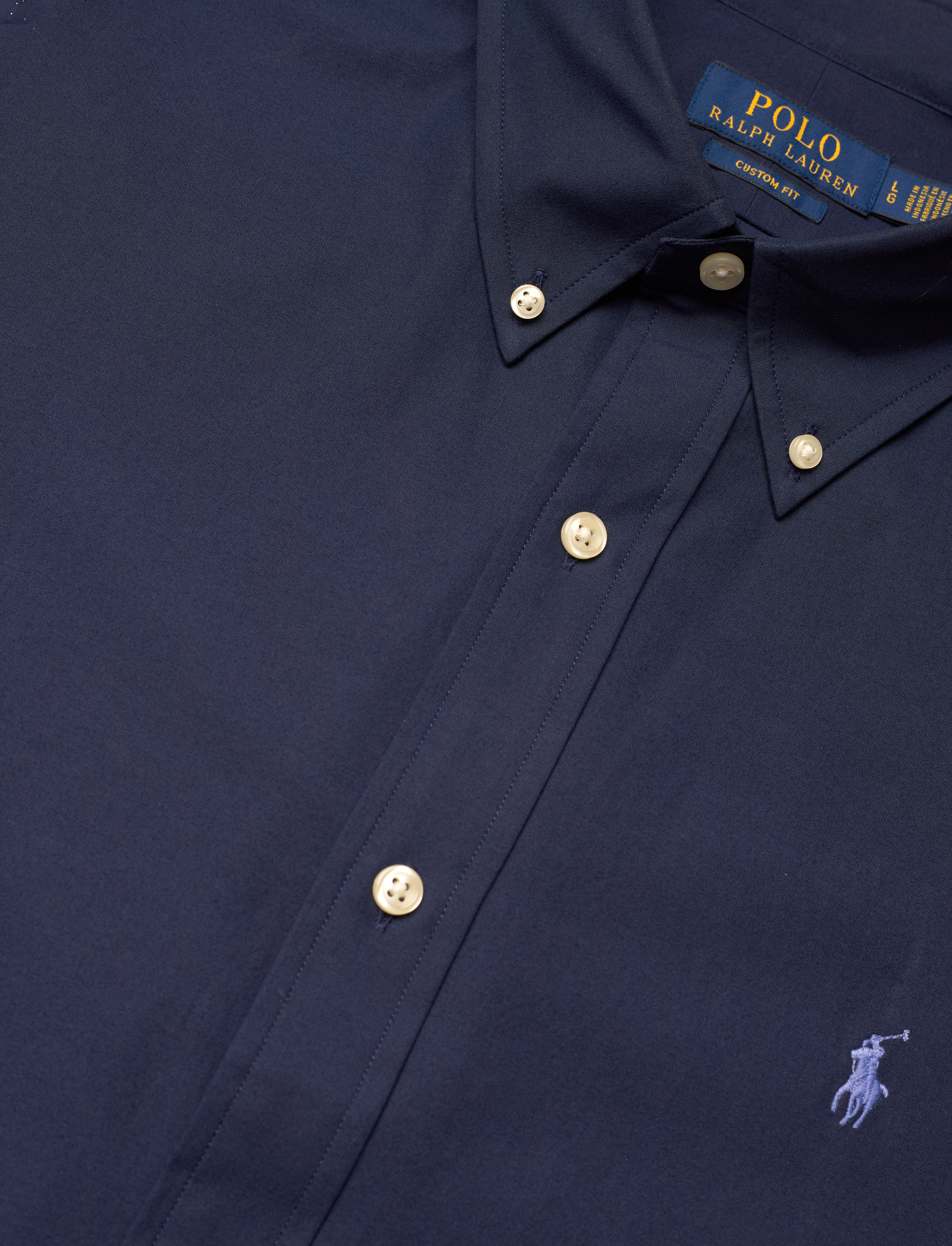 Polo Ralph Lauren - Custom Fit Stretch Poplin Shirt - casual skjorter - newport navy - 3