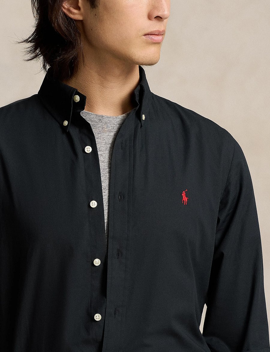 Polo Ralph Lauren - Custom Fit Stretch Poplin Shirt - casual skjorter - polo black - 5