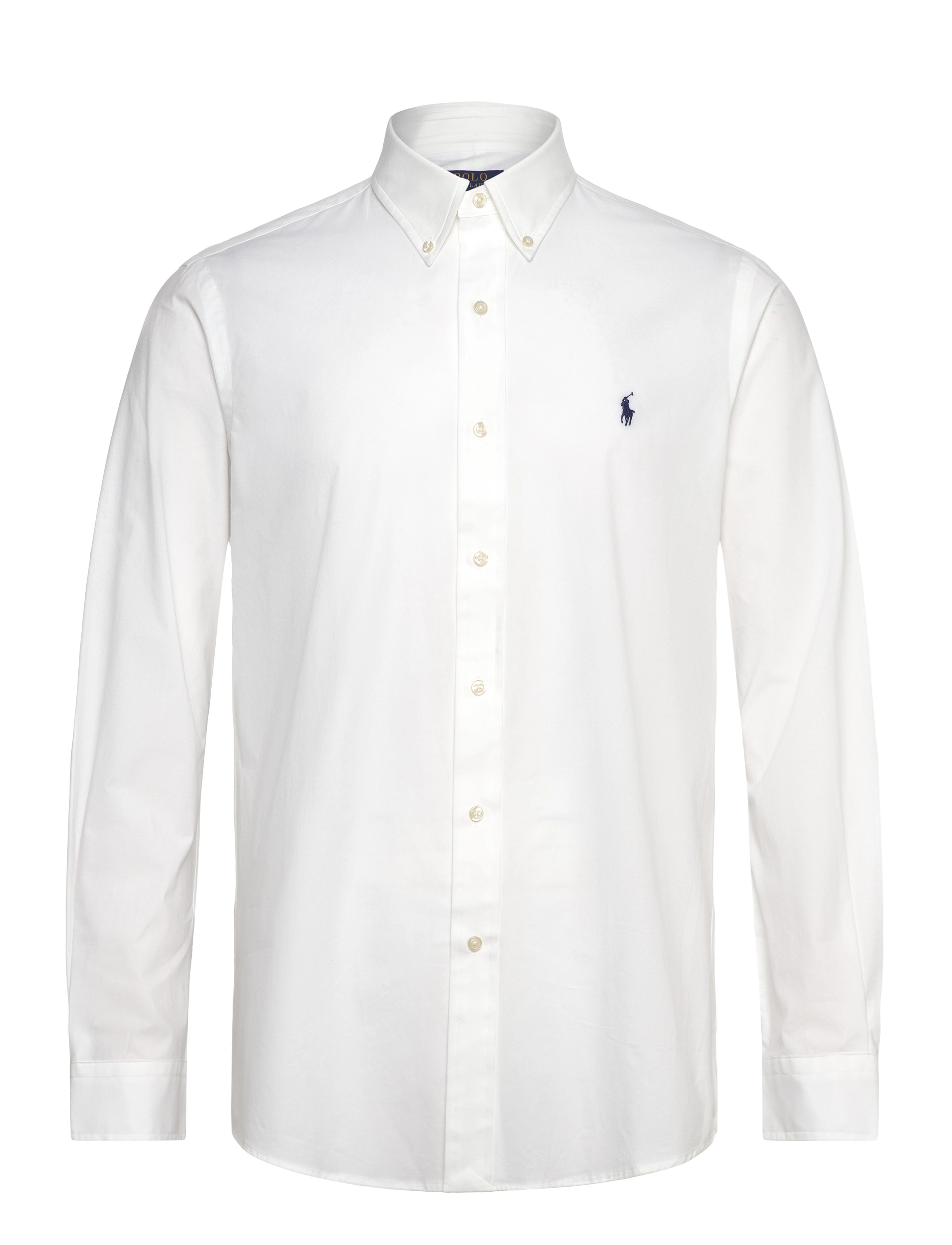 Polo Ralph Lauren Custom Fit Stretch Poplin Shirt, XL, Shirts, Weiß - Casual Männerswear