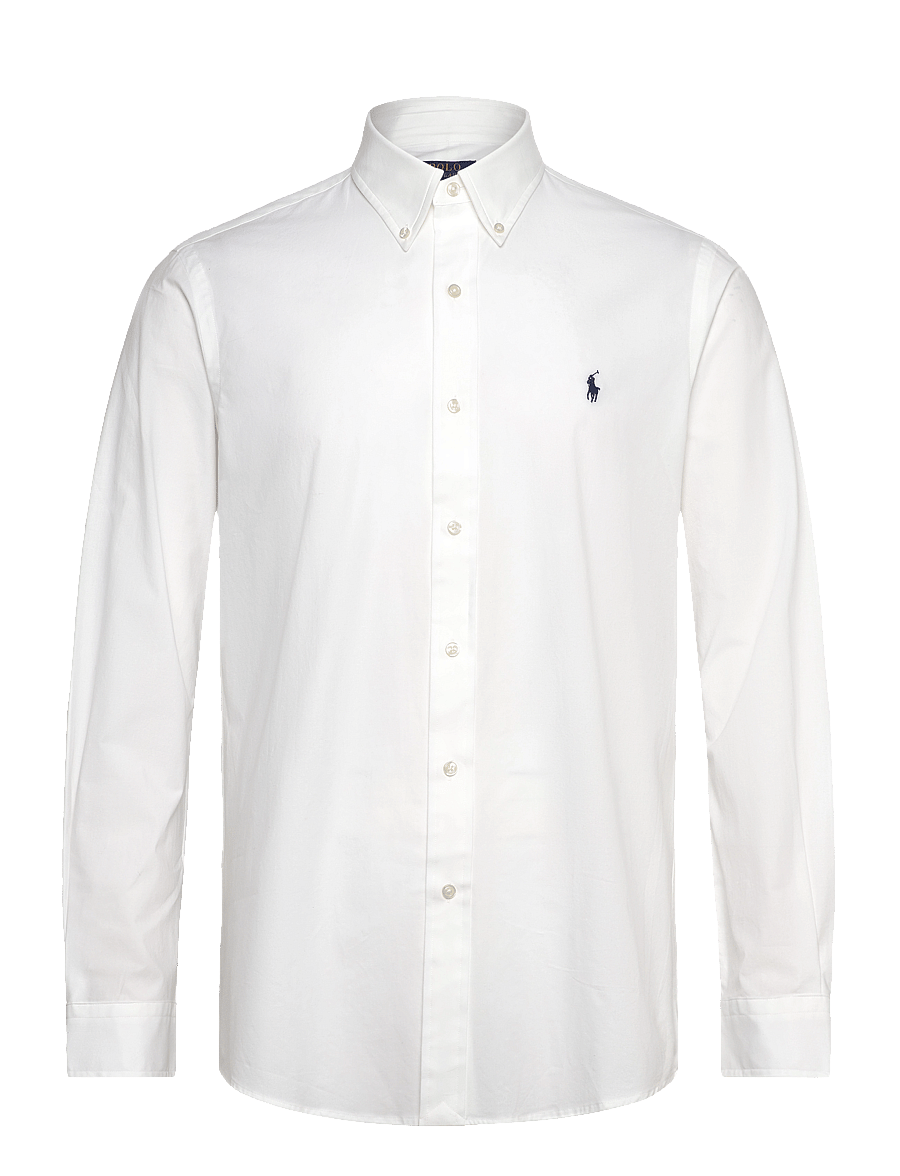 Polo Ralph Lauren - Custom Fit Stretch Poplin Shirt - casual - white - 0