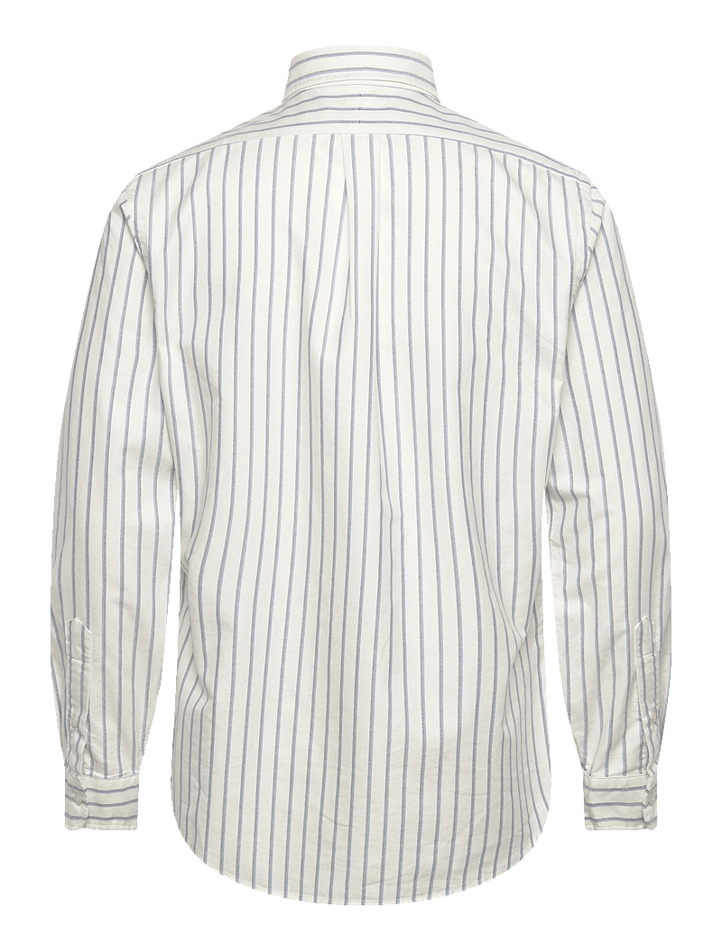 Polo Ralph Lauren - Custom Fit Striped Oxford Shirt - basic skjortor - 6832e white blue - 1