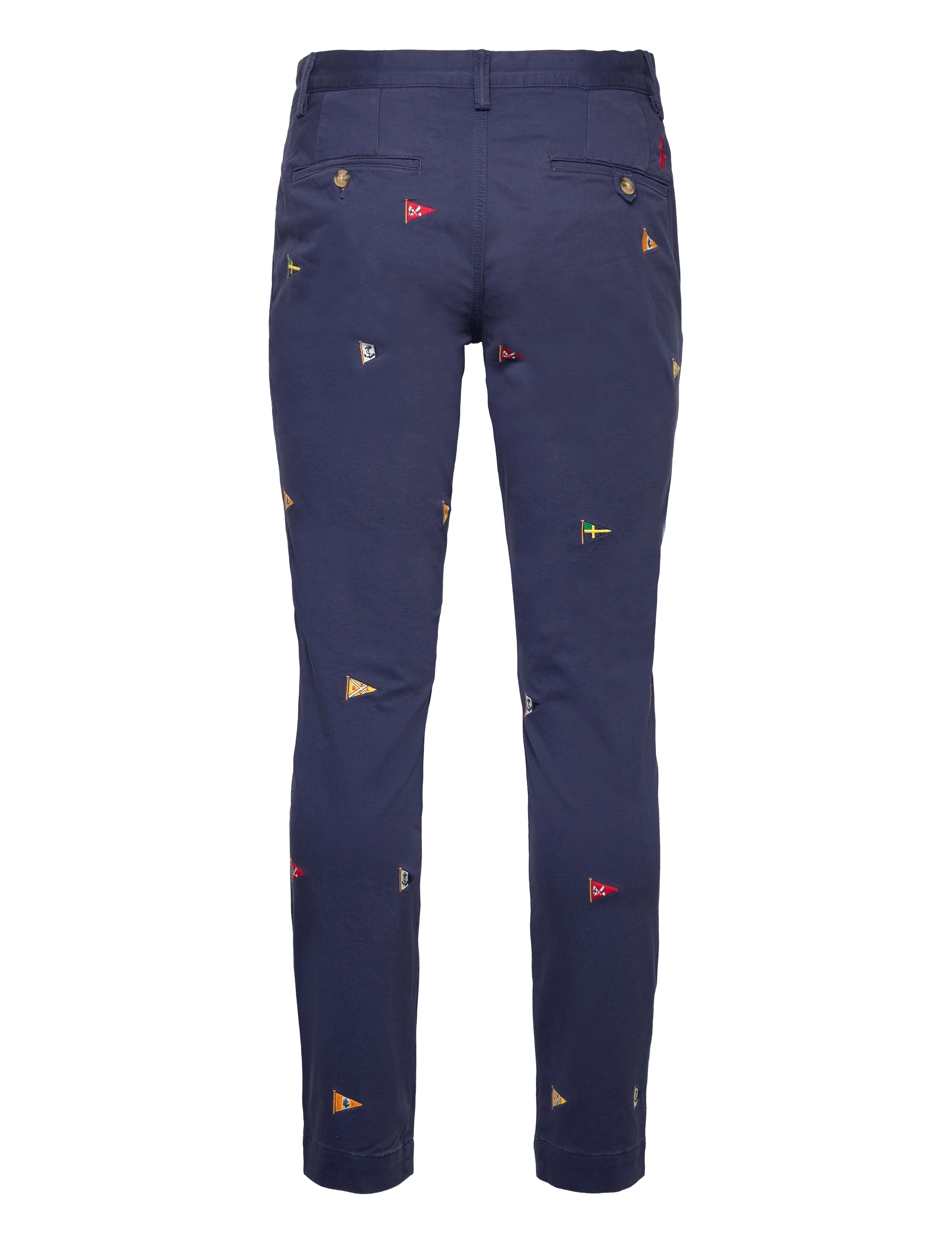 Polo Ralph Lauren - Stretch Slim Fit Embroidered Pant - newport navy w/fl - 1