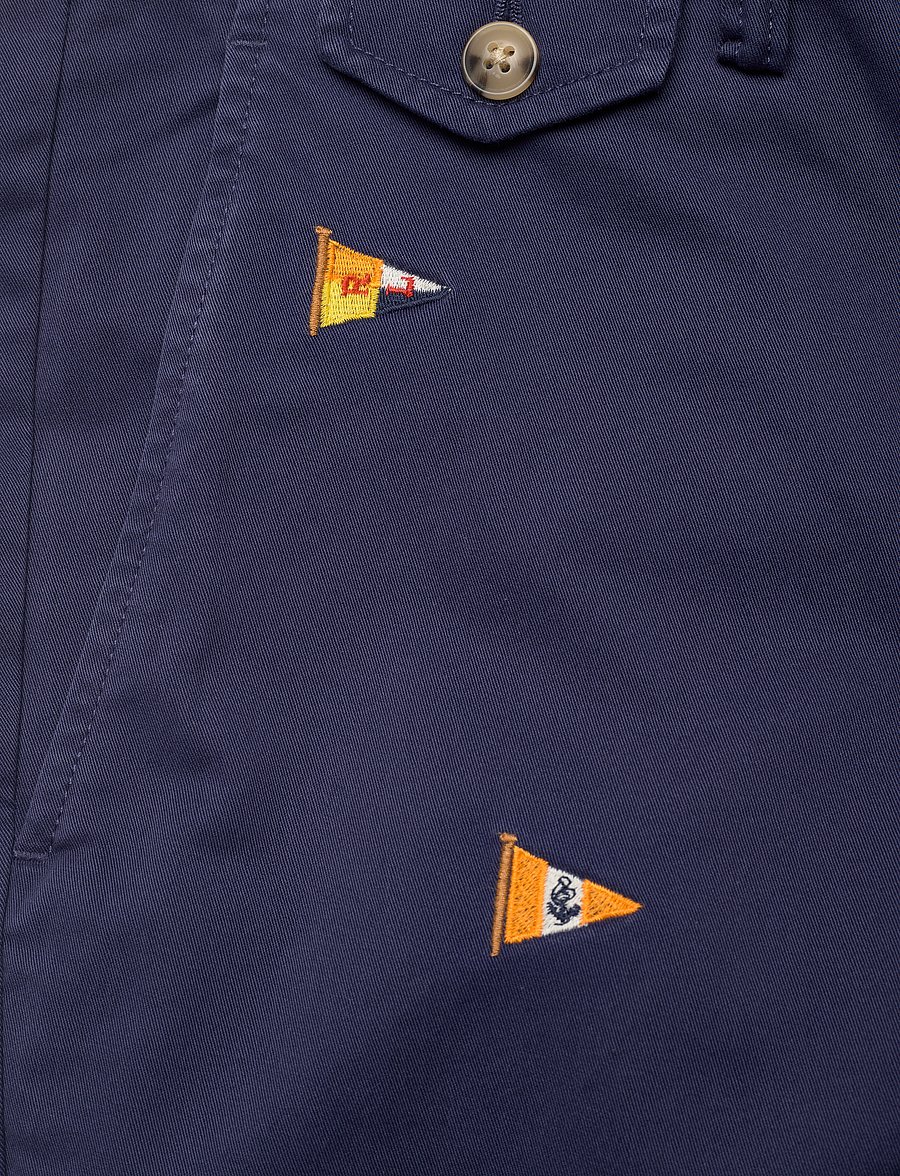 Polo Ralph Lauren - Stretch Slim Fit Embroidered Pant - newport navy w/fl - 2