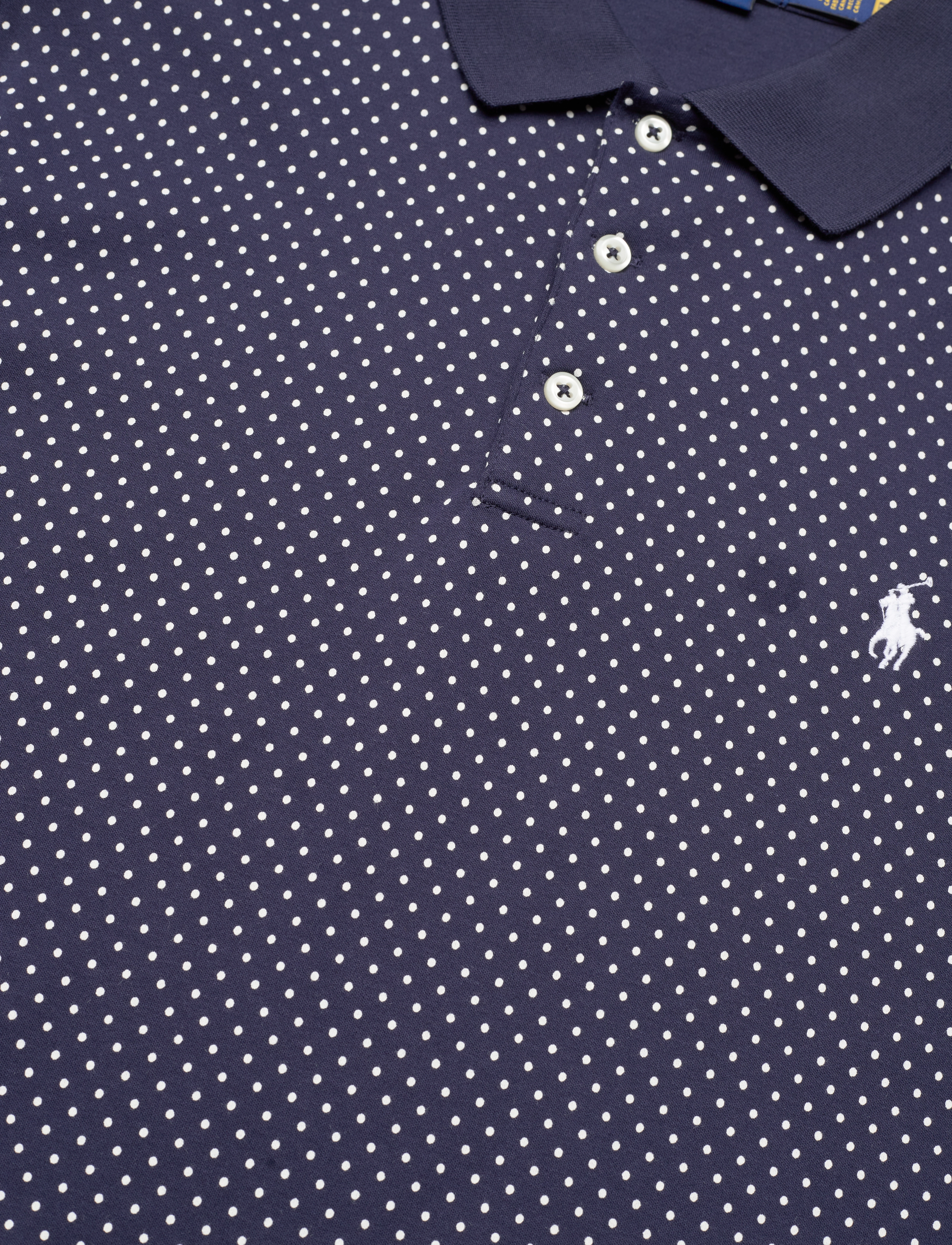 Polo Ralph Lauren - Custom Slim Dot Soft Cotton Polo Shirt - preppy dot/refine - 2