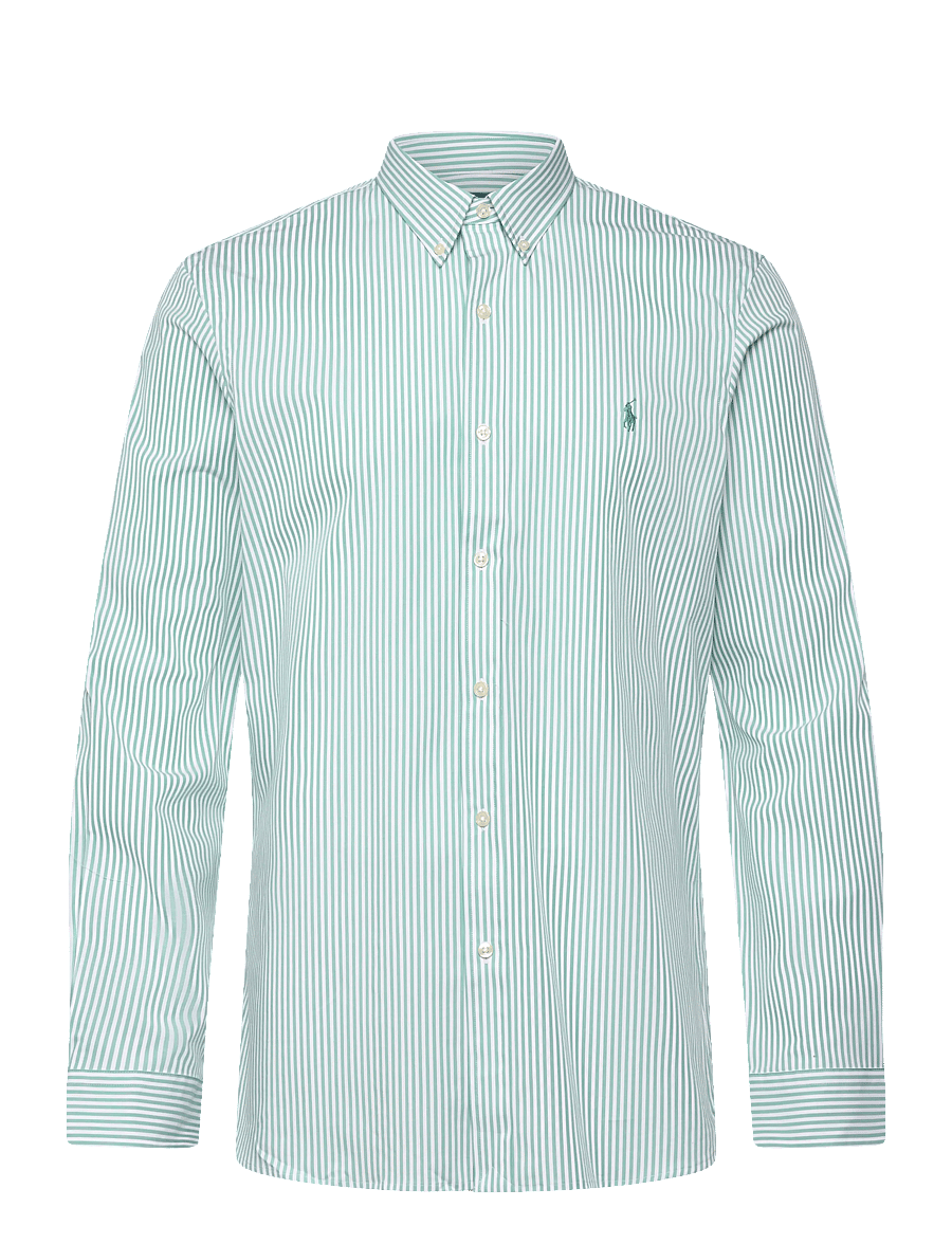 Polo Ralph Lauren - Slim Fit Striped Stretch Poplin Shirt - gestreifte hemden - 4655ad essex gree - 1
