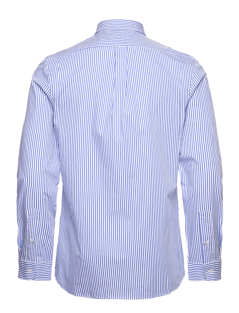 Polo Ralph Lauren - Slim Fit Striped Stretch Poplin Shirt - tavalised t-särgid - 4655h light blue - 2