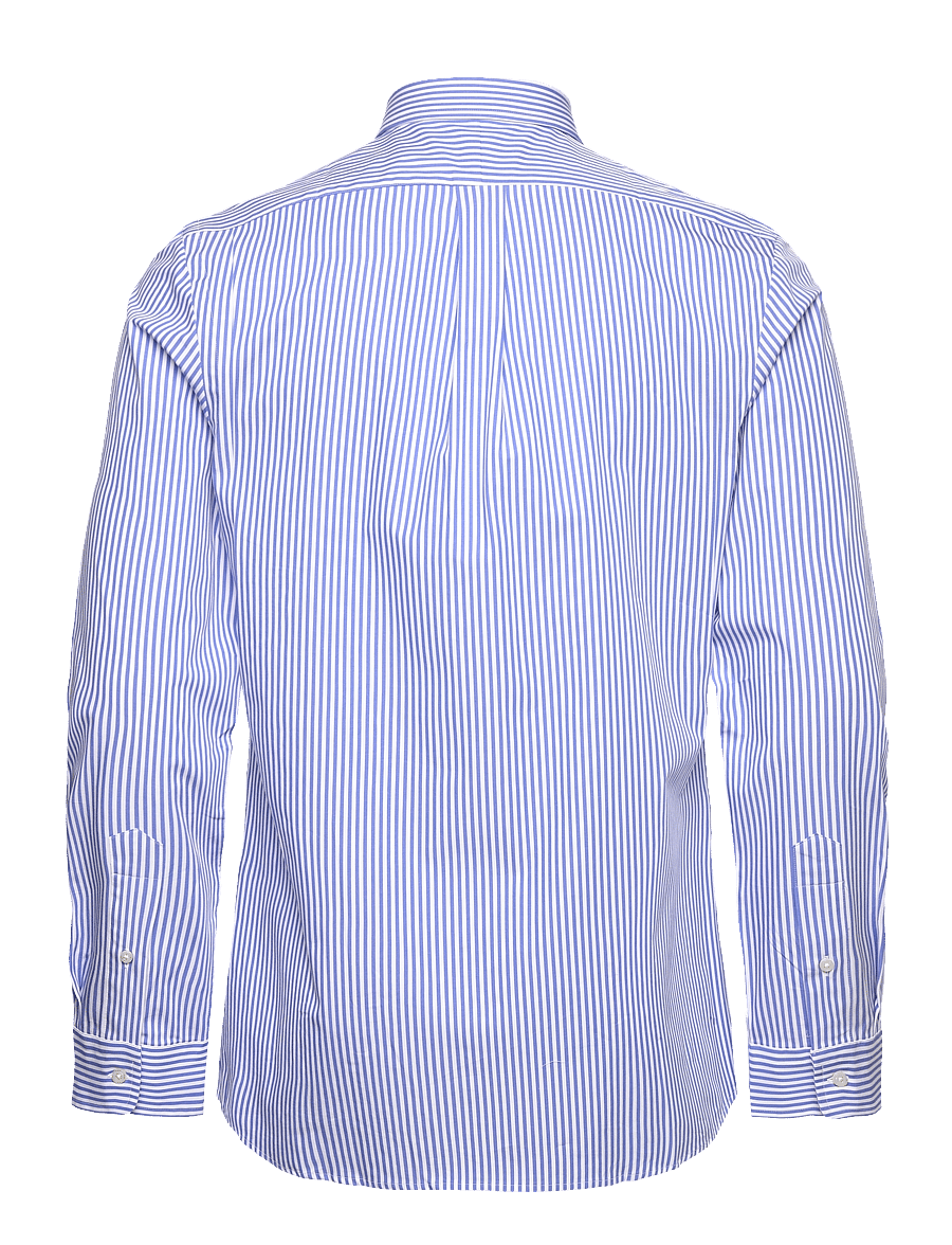 Polo Ralph Lauren - Slim Fit Striped Stretch Poplin Shirt - stripete skjorter - 4655h light blue - 2