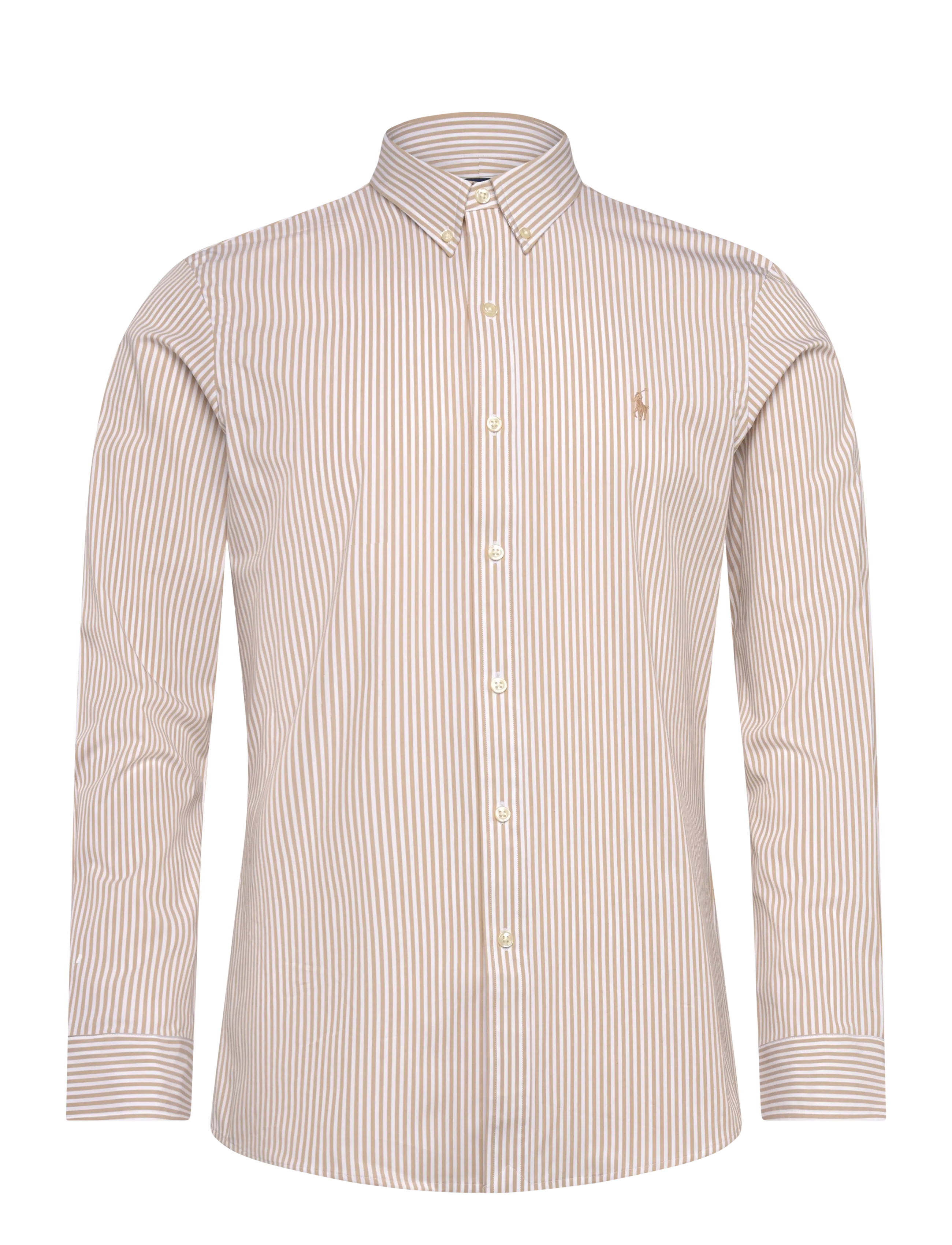 Polo Ralph Lauren Slim Fit Striped Stretch Poplin Shirt - Skjorter - 4655Z COASTAL BEI / multi