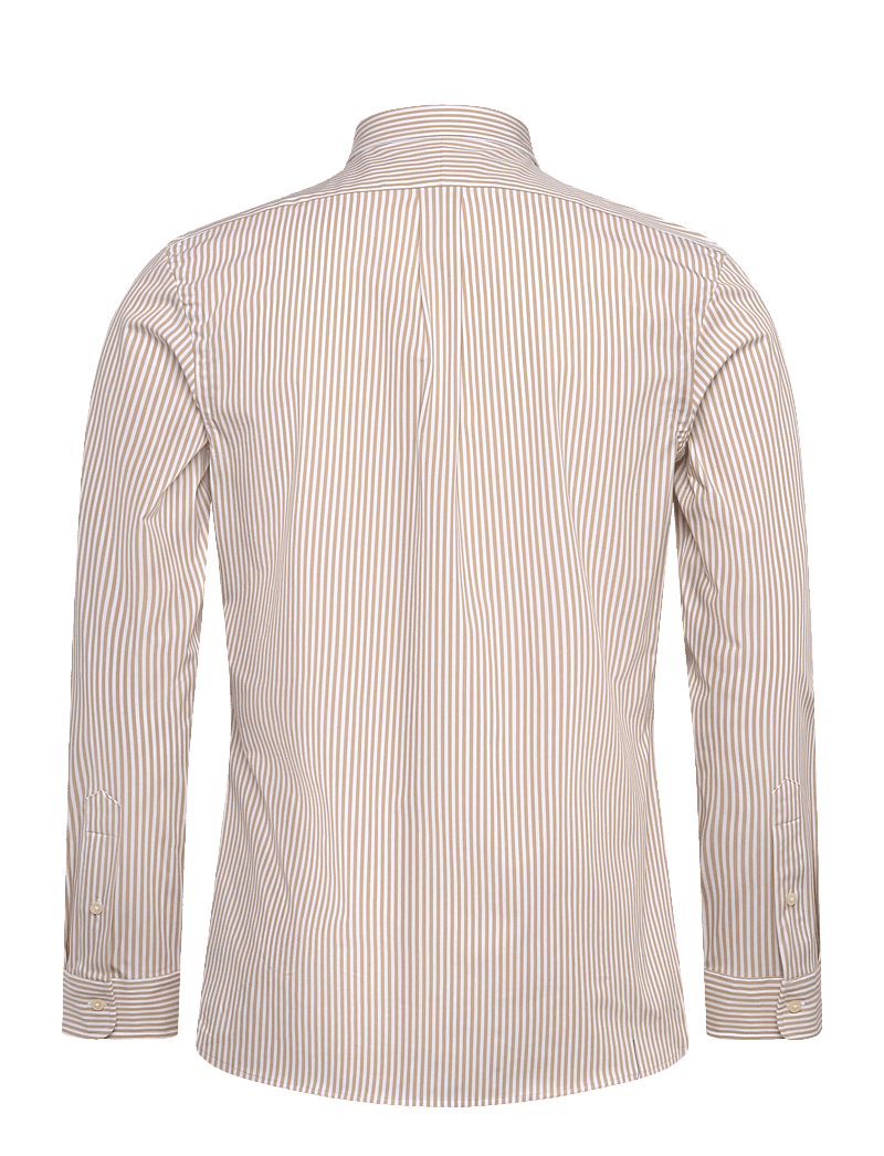 Polo Ralph Lauren - Slim Fit Striped Stretch Poplin Shirt - triibulised särgid - 4655z coastal bei - 1