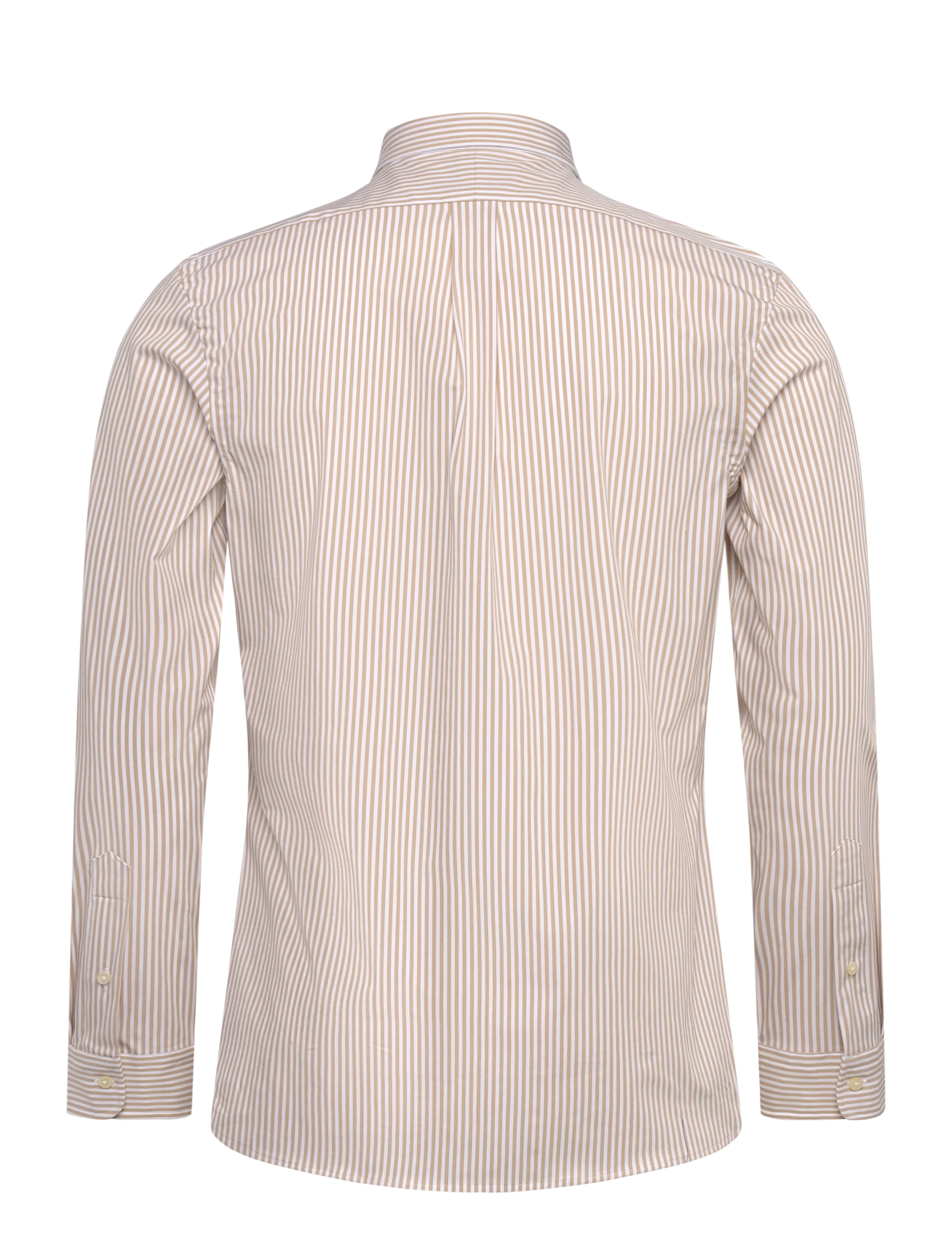 Polo Ralph Lauren - Slim Fit Striped Stretch Poplin Shirt - stribede skjorter - 4655z coastal bei - 2