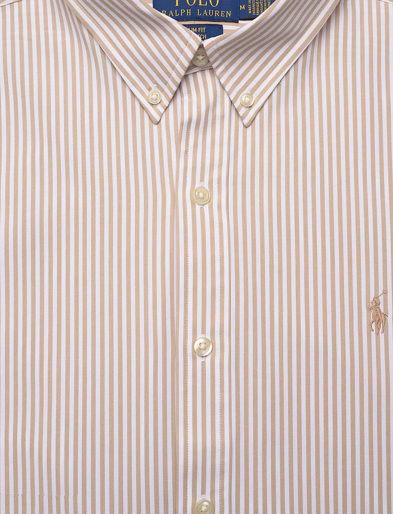 Polo Ralph Lauren - Slim Fit Striped Stretch Poplin Shirt - triibulised särgid - 4655z coastal bei - 2
