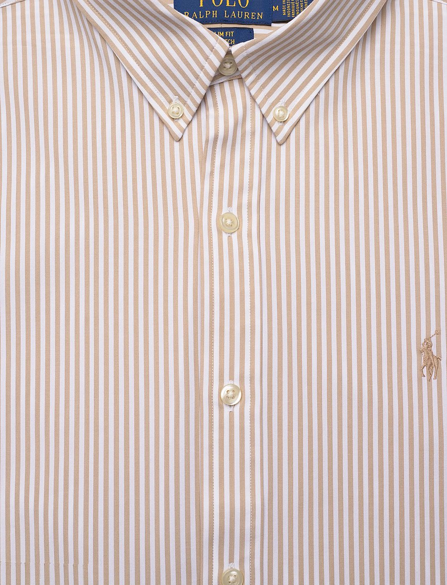 Polo Ralph Lauren - Slim Fit Striped Stretch Poplin Shirt - gestreifte hemden - 4655z coastal bei - 4