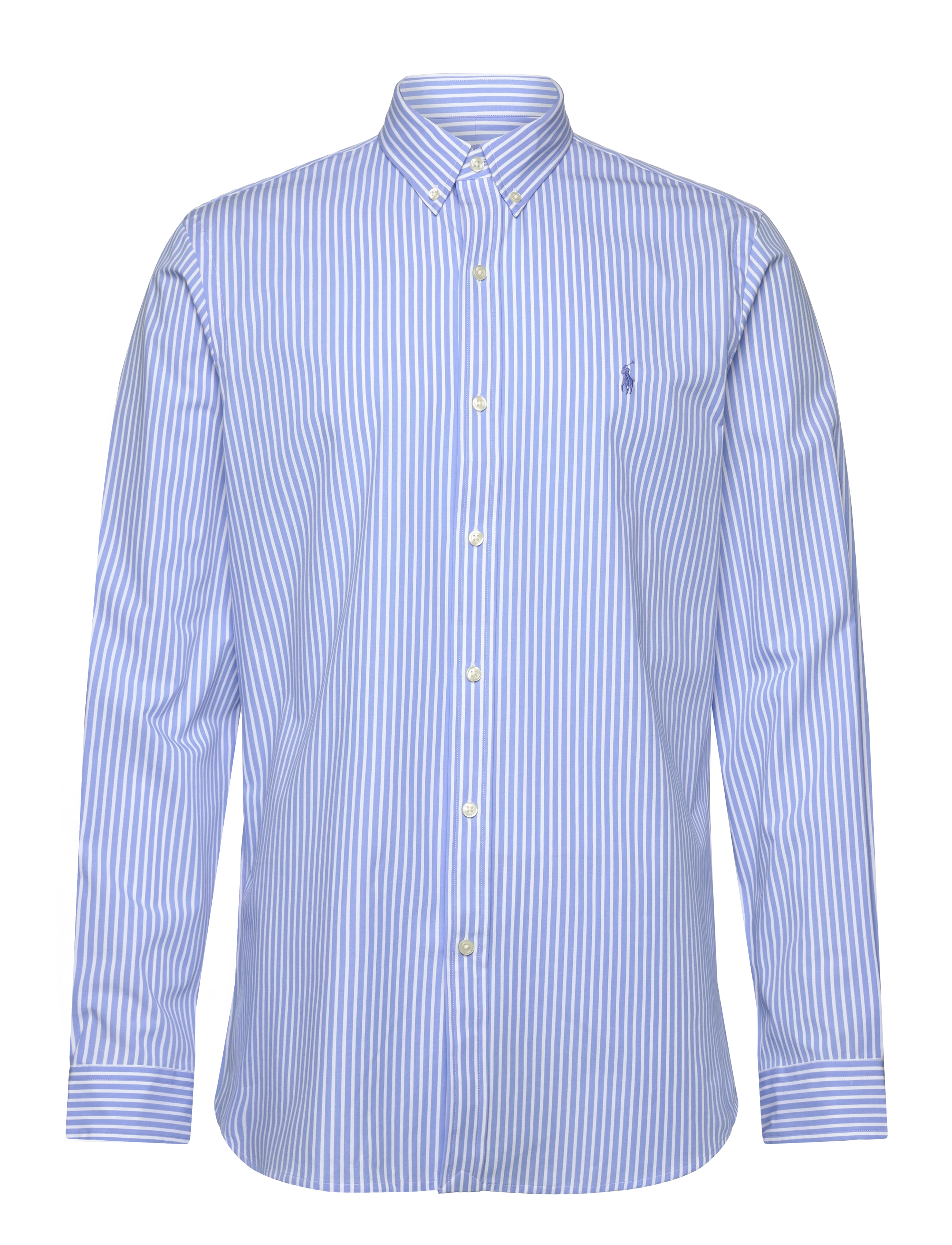 Polo Ralph Lauren Slim Fit Striped Stretch Poplin Shirt - Skjorter - 6779A CANVAS BLUE / blue