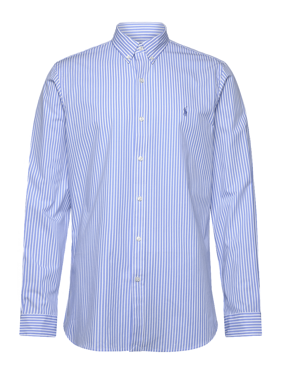 Polo Ralph Lauren - Slim Fit Striped Stretch Poplin Shirt - gestreifte hemden - 6779a canvas blue - 0