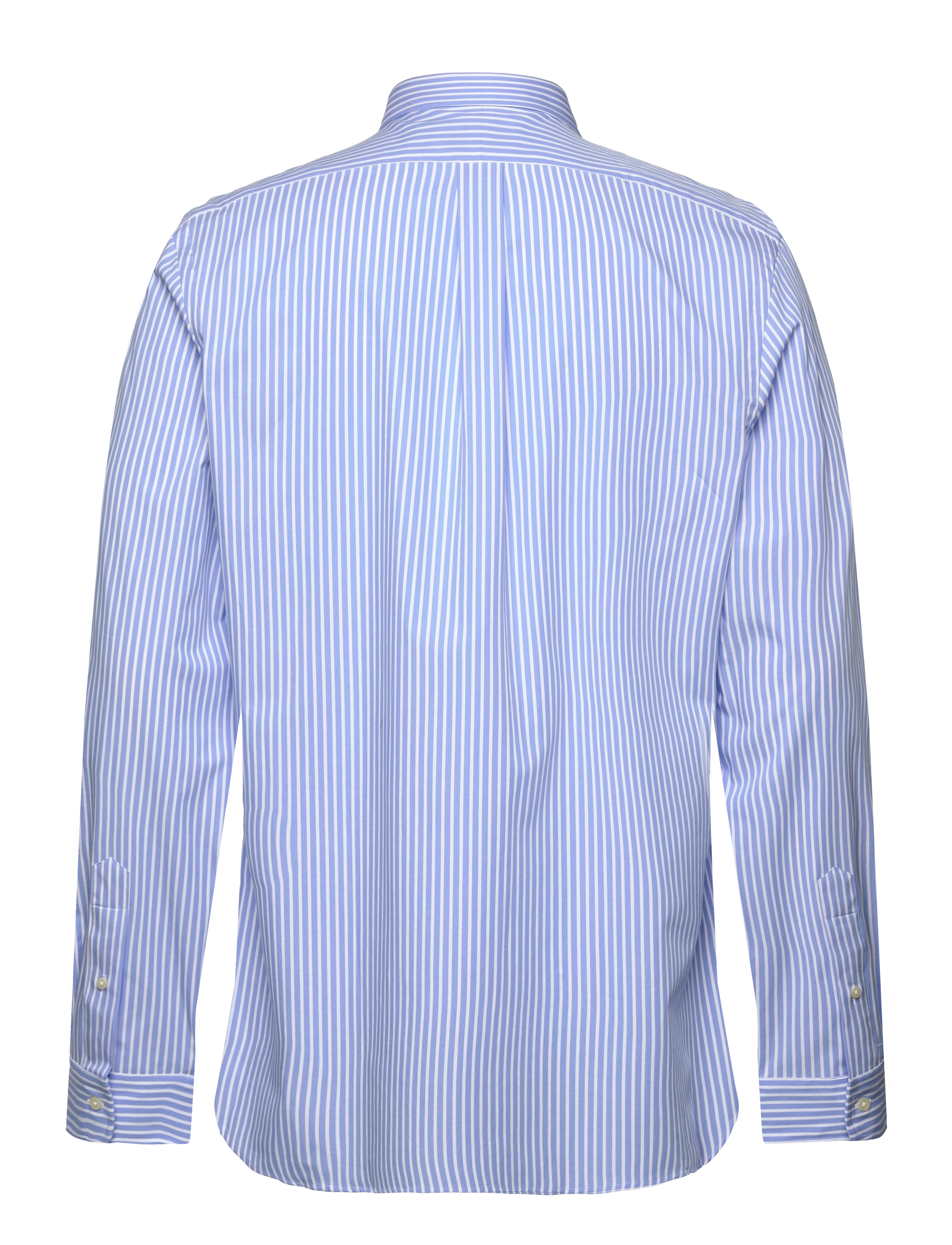 Polo Ralph Lauren - Slim Fit Striped Stretch Poplin Shirt - stribede skjorter - 6779a canvas blue - 1