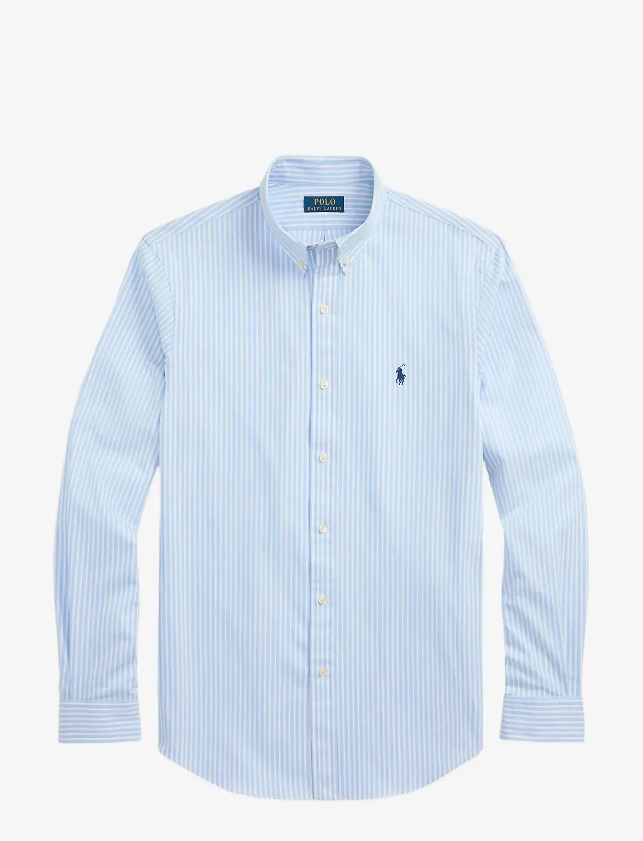 Polo Ralph Lauren - Slim Fit Striped Stretch Poplin Shirt - triibulised särgid - 6779f austin blue - 2